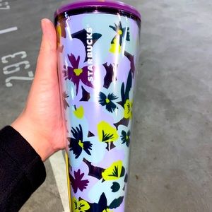 Starbucks Purple Floral Cold Tumbler 2021